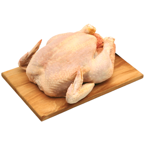 Pollo entero eviscerado  con menudos – Congelado